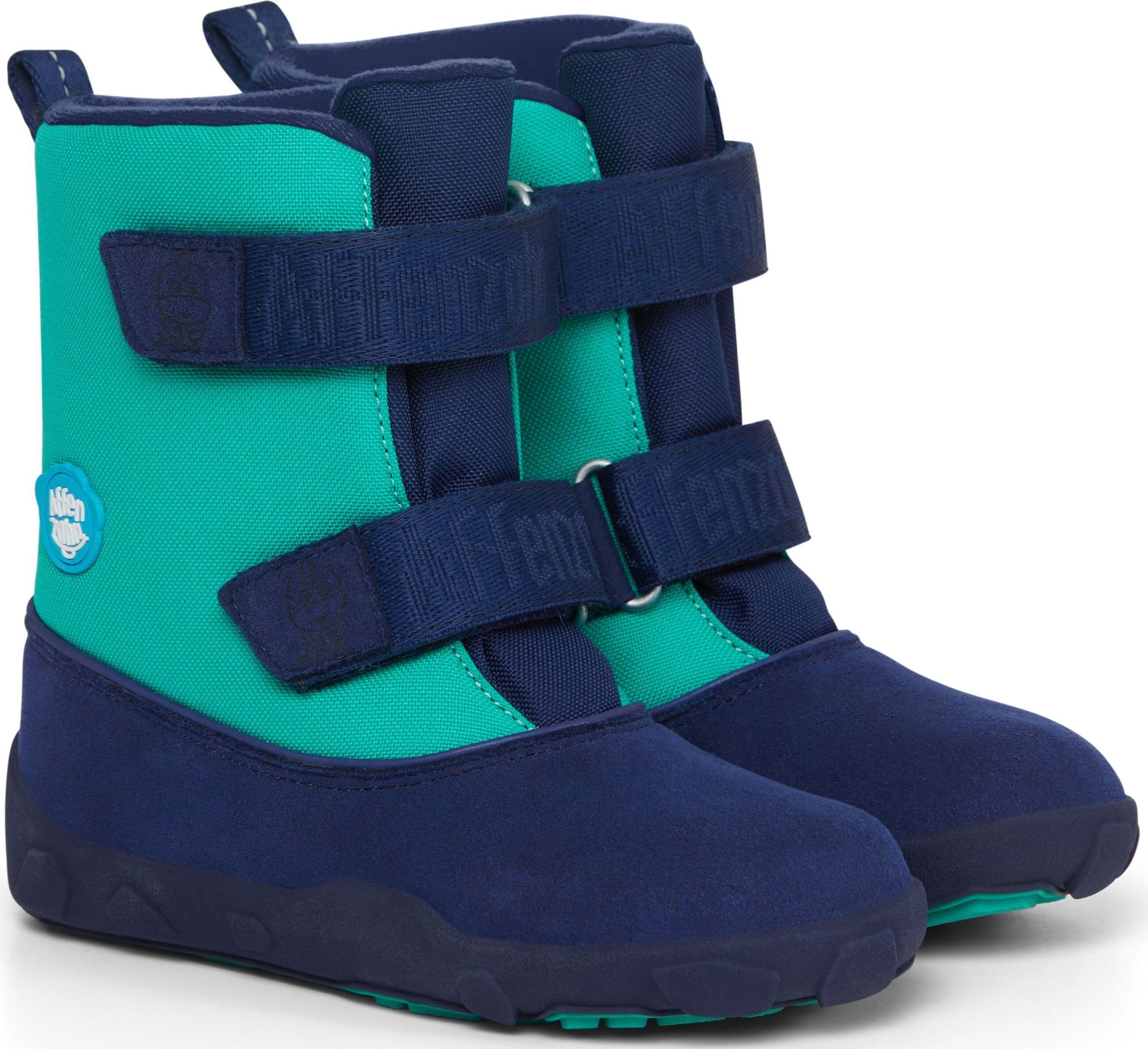 Affenzahn Minimal Highboot Vegan Dino - Green/Blue 32 - obrázek 1
