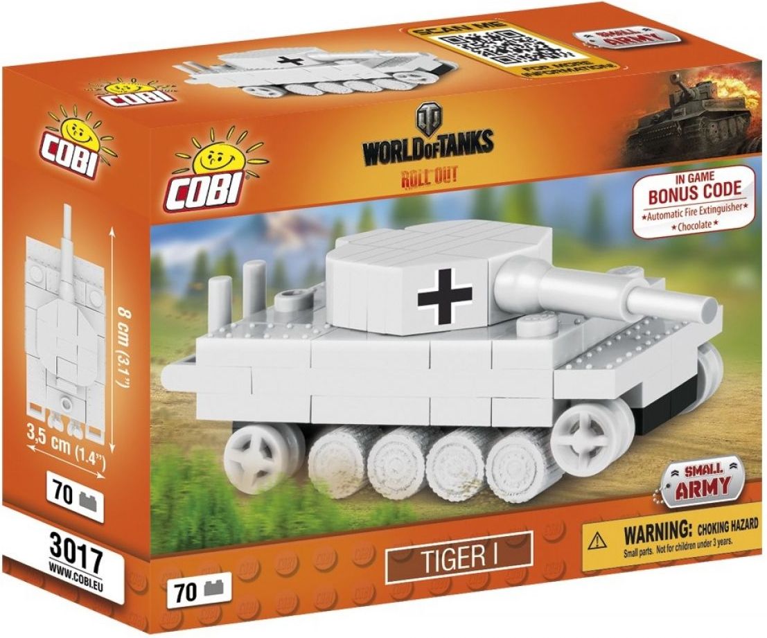Cobi Malá armáda 3017 World of Tanks Nano Tank Tiger I - obrázek 1
