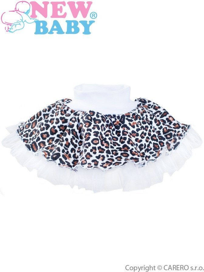 Kojenecká suknička s tylovou spodničkou New Baby Leopardík hnědá 80 (9-12m) - obrázek 1