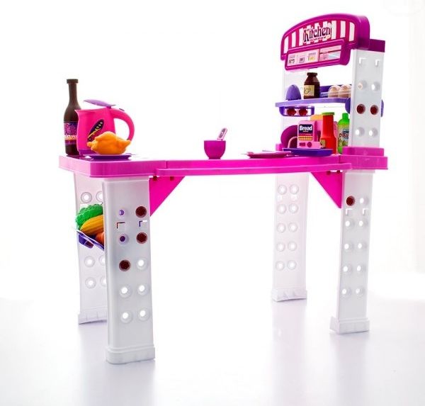 EURO BABY Euro Baby Dětská kuchyňka Super Delicious - růžová - obrázek 2