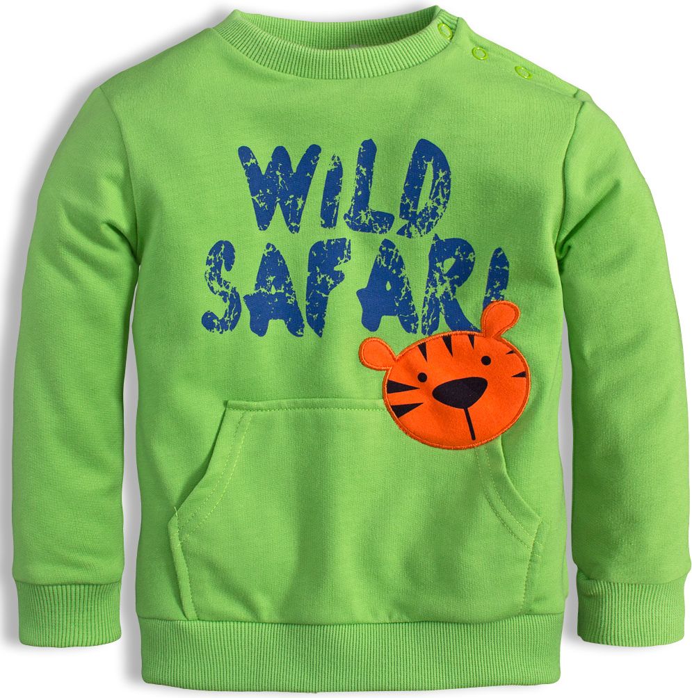 Dětská mikina KNOT SO BAD SAFARI zelená Velikost: 80 - obrázek 1