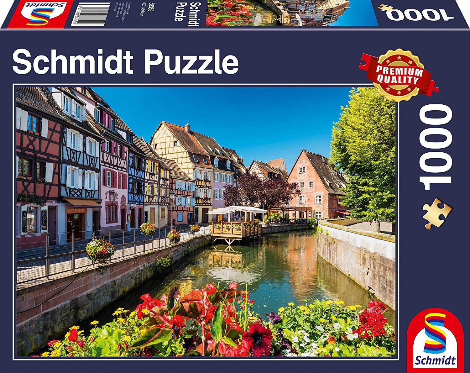 SCHMIDT Puzzle Vesnička s barevnými domky 1000 dílků - obrázek 2