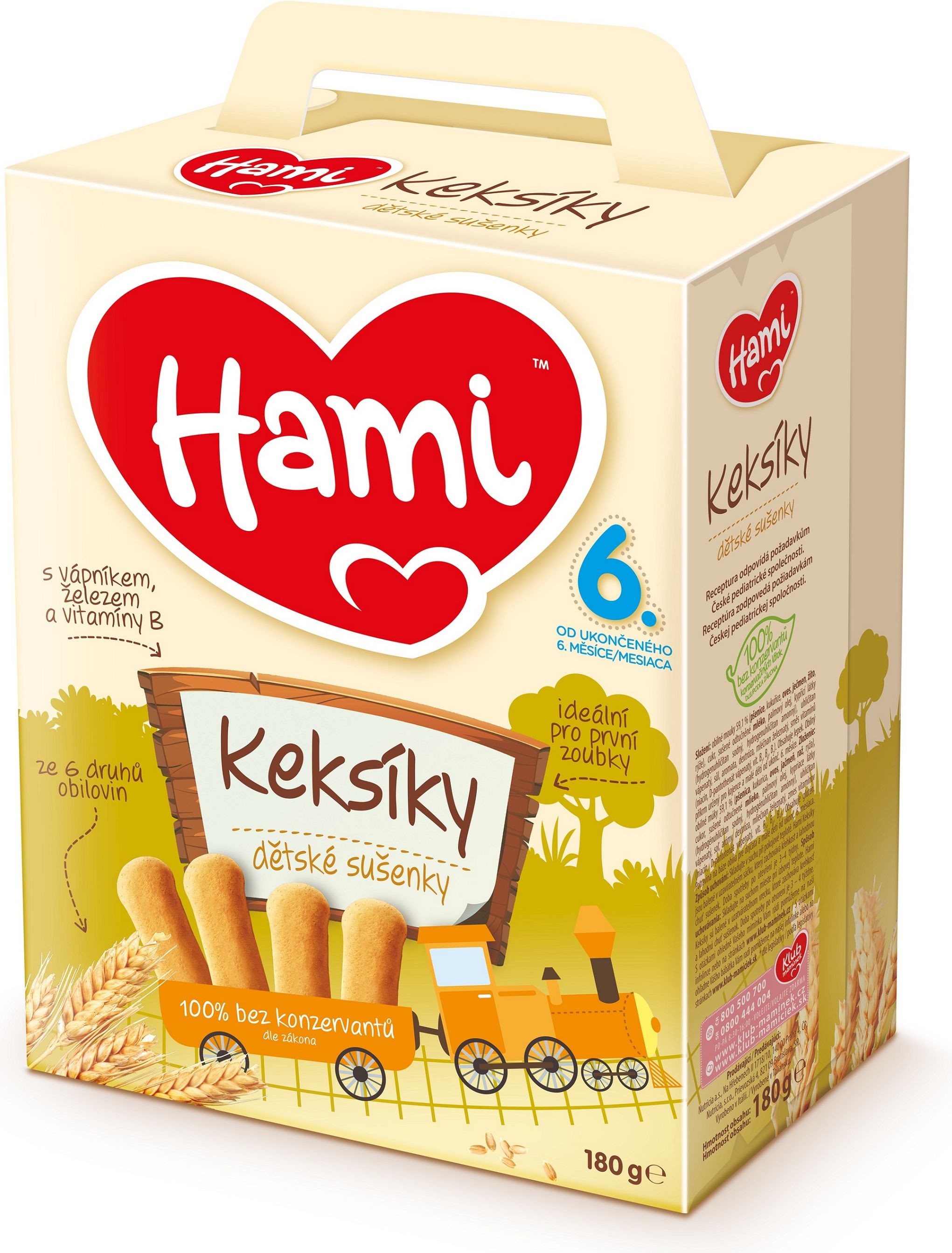 6x HAMI Keksíky (180 g) - obrázek 1