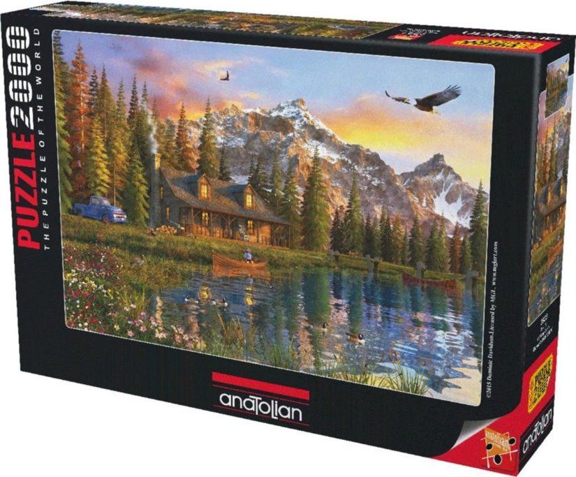 ANATOLIAN Puzzle Roubenka u jezera 2000 dílků - obrázek 2