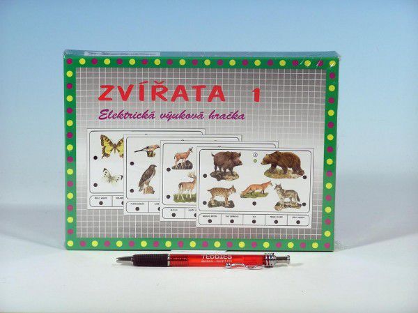 Zvířata 1 společenská hra na baterie v krabici 22x16x3cm - obrázek 1