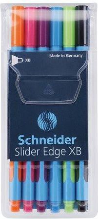 Kuličkové pero "Slider Edge XB" sada, mix barev, 0,7 mm, s uzávěrem, SCHNEIDER - obrázek 1