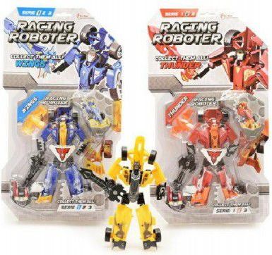 Transformer robot/auto závodní plast 19cm asst na kartě - obrázek 1