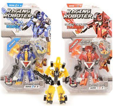 Transformer robot/auto závodní plast 19cm asst na kartě - obrázek 2