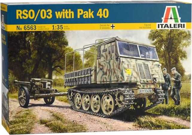 ITALERI Model Kit military 6563 - RSO/03 with PAK 40 (1:35) - obrázek 1