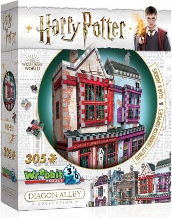 WREBBIT 3D puzzle Harry Potter: Prvotřídní potřeby pro famfrpál a Slug & Jiggers Apothecary 305 dílků - obrázek 1