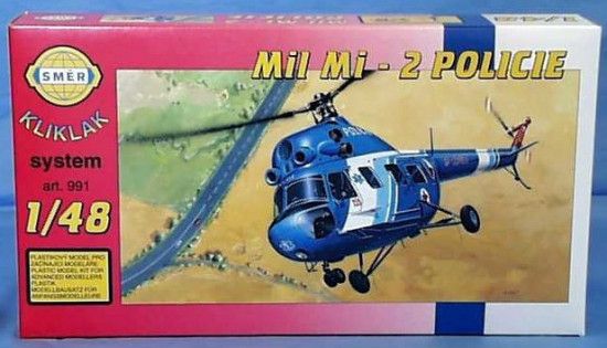 SMĚR Model helikoptéra Vrtulník Mi 2 Policie 1:48 - obrázek 1