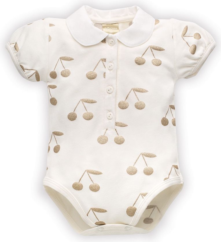 PINOKIO Body polo krátký rukáv Princess vel. 74 – écru - obrázek 1