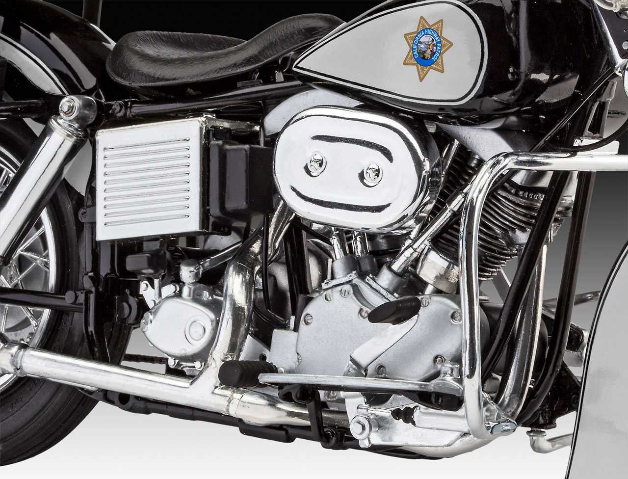 REVELL Plastic ModelKit motorka 07915 - US Police Motorbike (1:8) - obrázek 3