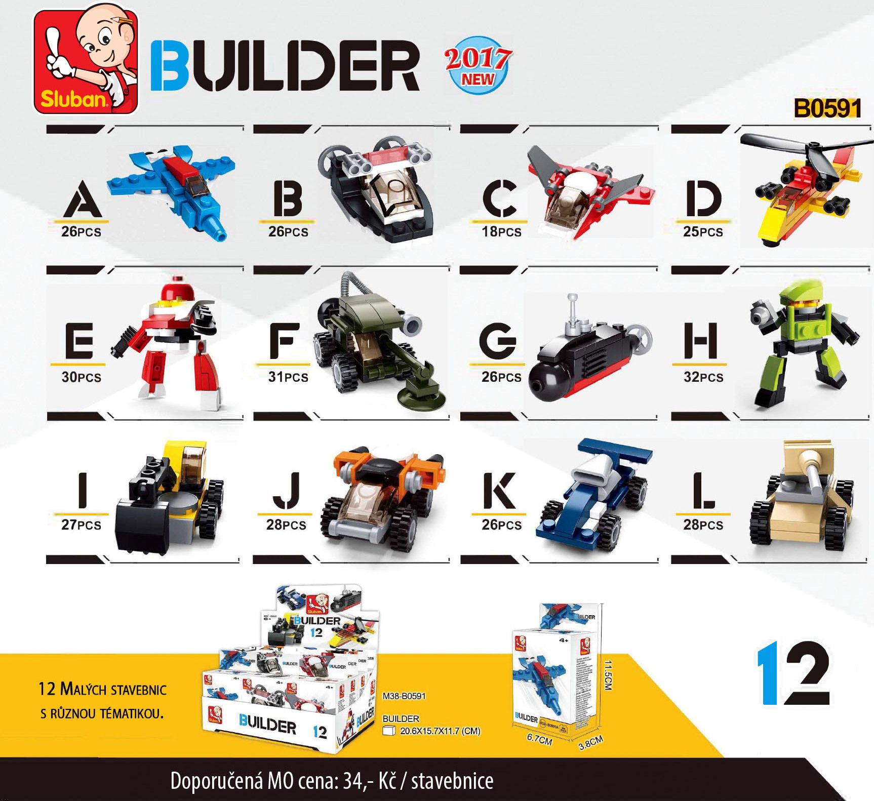 Sluban Builder M38-B05391 1ks H - obrázek 1