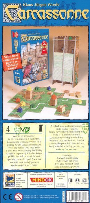 Hra Carcassonne: Věž (4.rozšíření), MINDOK - obrázek 2