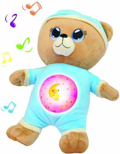 Teddies Medvídek Usínáček modrý 32cm na baterie se světlem a zvukem - obrázek 2