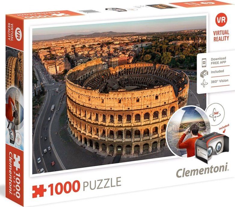CLEMENTONI Virtual Reality puzzle Řím 1000 dílků - obrázek 1