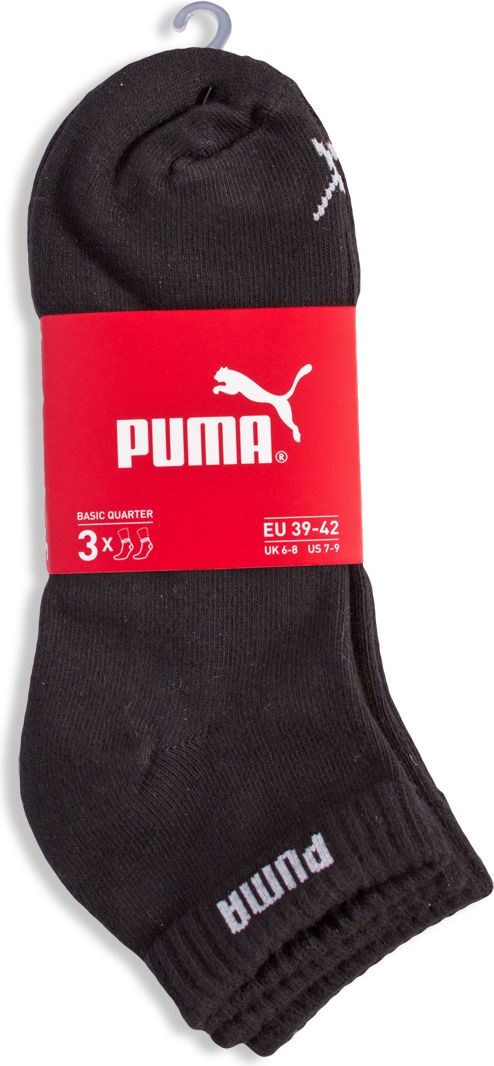 Ponožky PUMA černé 3 páry Velikost: 43-46 - obrázek 1