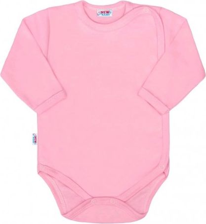 Kojenecké celorozepínací body New Baby Classic II růžové, Růžová, 68 (4-6m) - obrázek 1