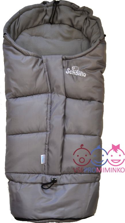 Zimní fusak do kočárku Sensillo COMBI polar 3v1 grey - obrázek 3