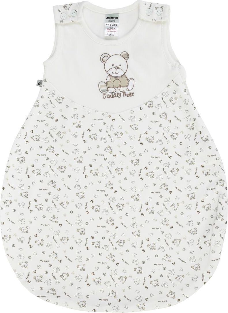 JACKY Spací pytel zateplený Nos Bear, vel. 62/68 - smetanová, Unisex - obrázek 1