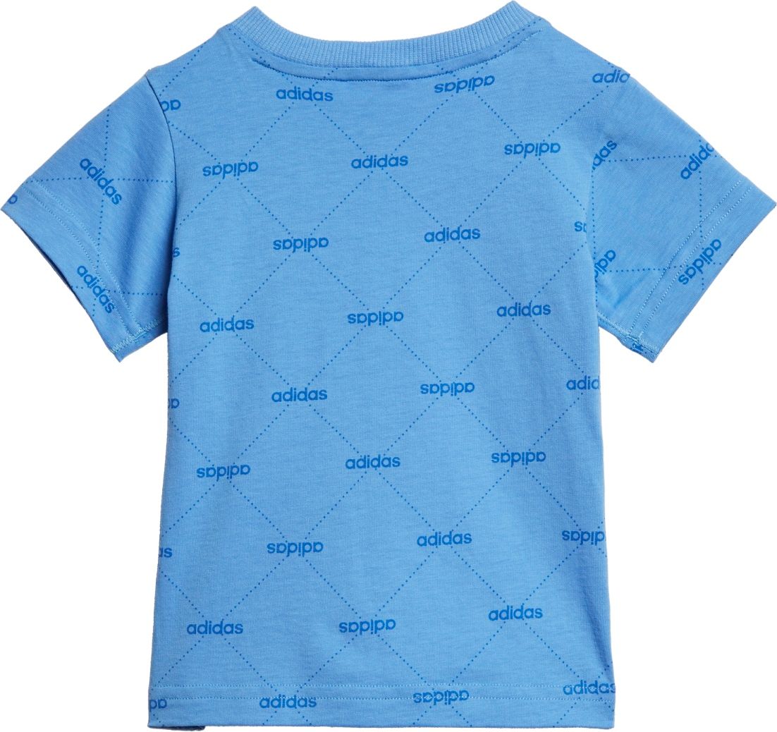 adidas Infant Linear Graphic T-Shirt modrá 92 - obrázek 2