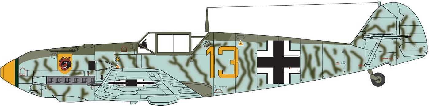 AIRFIX Classic Kit letadlo A01008A - Messerschmitt Bf109E-4 (1:72) - obrázek 3