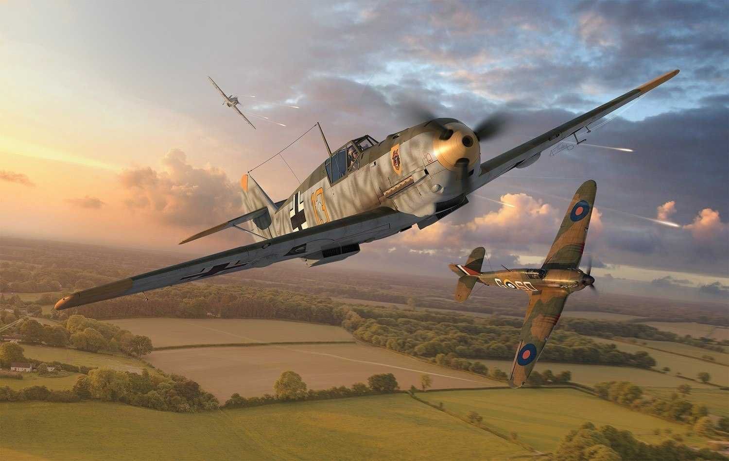 AIRFIX Classic Kit letadlo A01008A - Messerschmitt Bf109E-4 (1:72) - obrázek 4