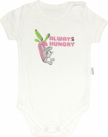 Body Zajíček - krátký rukáv , Velikost koj. oblečení 86 (12-18m) - obrázek 1