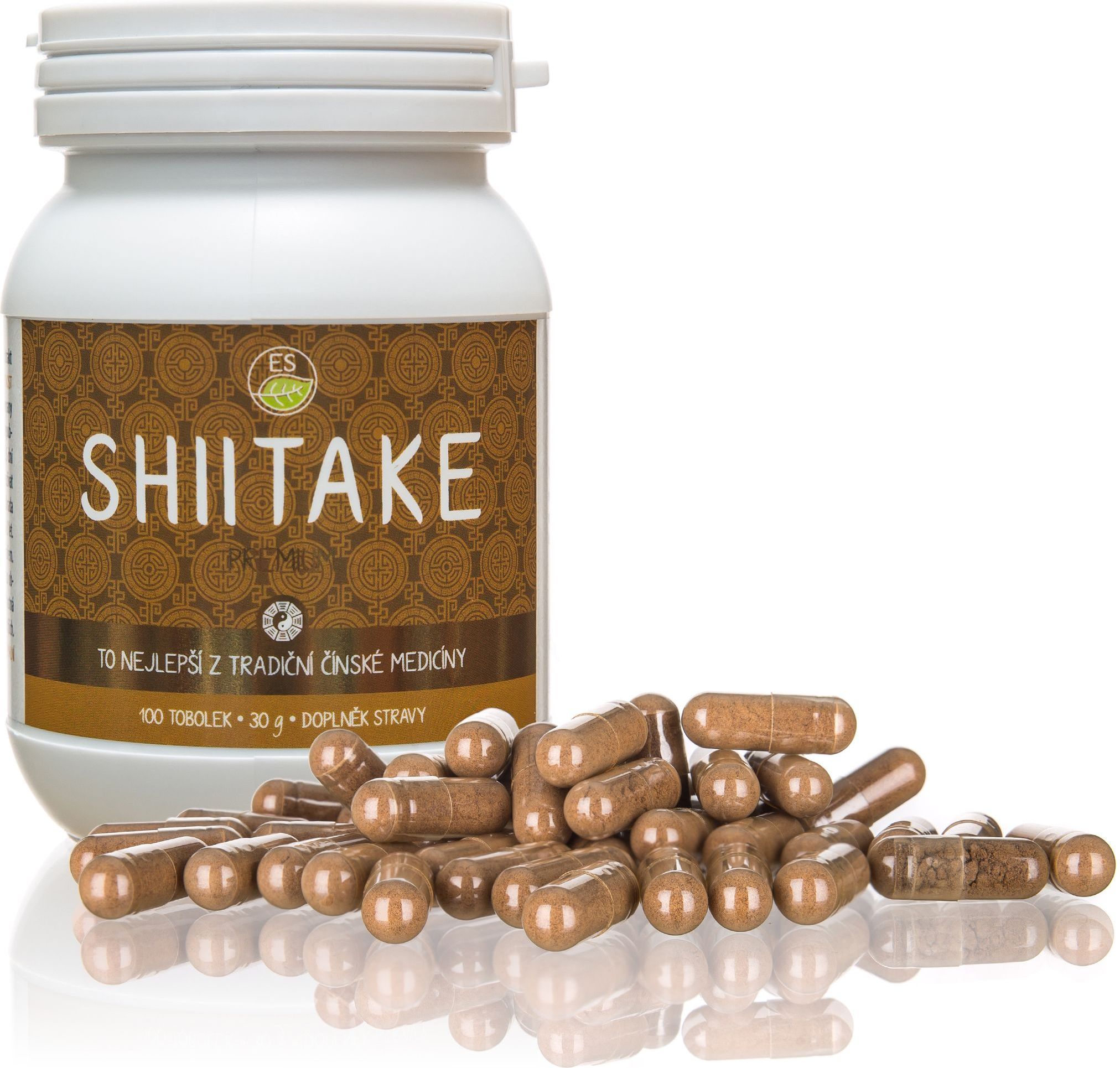 ES Shiitake PREMIUM 100 kapslí - obrázek 2