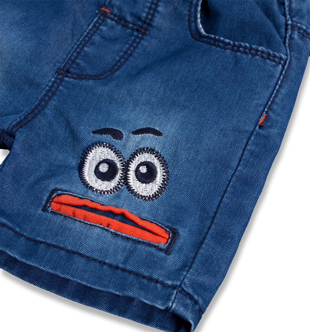 Dětské šortky KNOT SO BAD EYES oranžová Velikost: 74 - obrázek 2