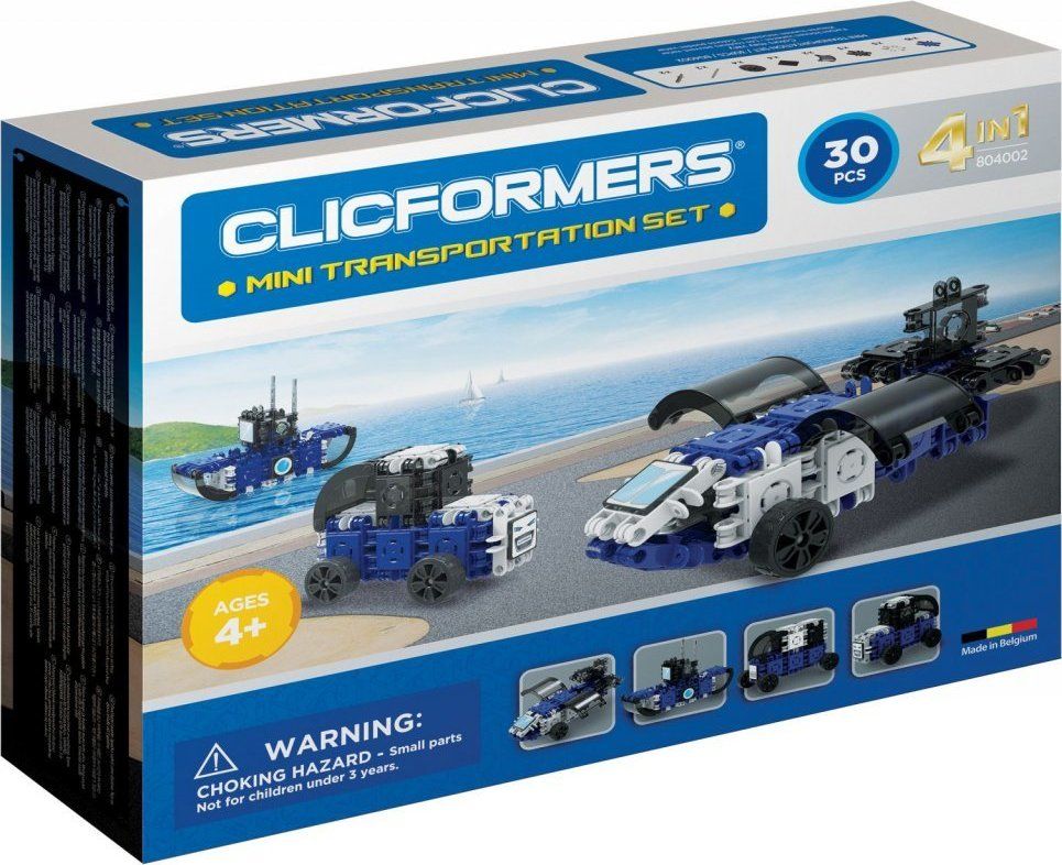 Clicformers Mini: Dopravní prostředky 30 dílků - obrázek 1