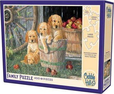 COBBLE HILL Rodinné puzzle Psí kamarádi 400 dílků - obrázek 2