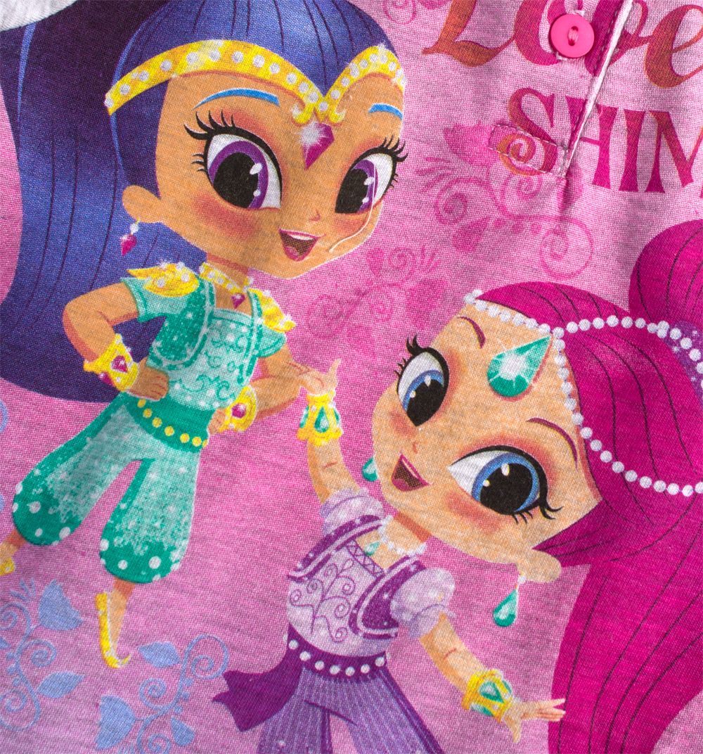 Dívčí letní pyžamo SHIMMER & SHINE LOVE růžové azalea Velikost: 98 - obrázek 3