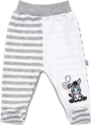 NEW BABY | New Baby Zebra exclusive | Kojenecké bavlněné polodupačky New Baby Zebra exclusive | Bílá | 74 (6-9m) - obrázek 1