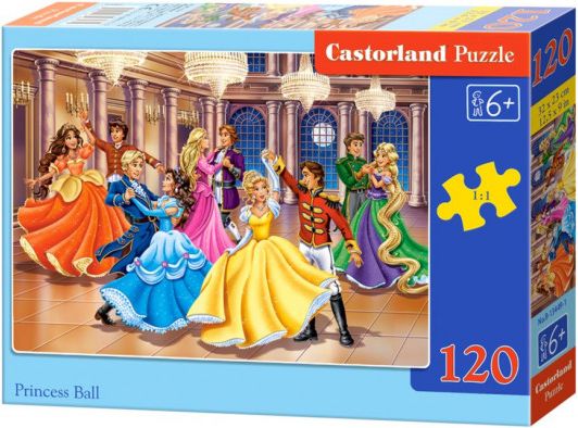 CASTORLAND Puzzle Princezny na bále 120 dílků - obrázek 1