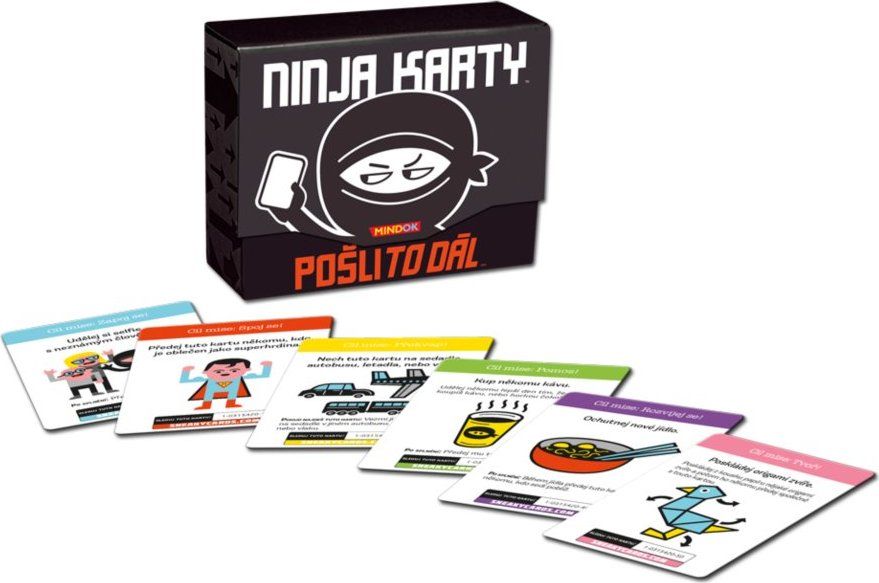 Společenská hra Ninja karty, MINDOK - obrázek 1