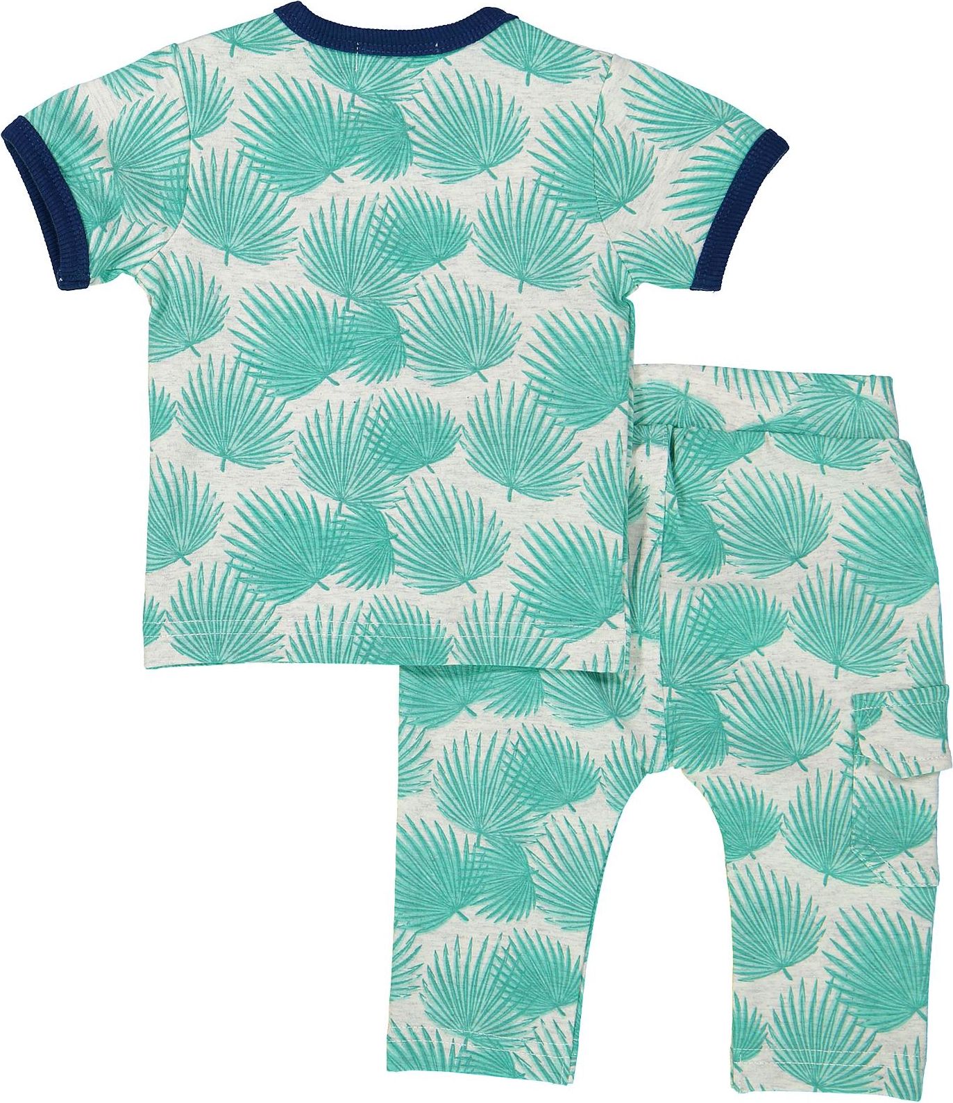 DIRKJE Set 2-dílný A-SO SOFT ALOHA vel. 68 Grey - obrázek 2