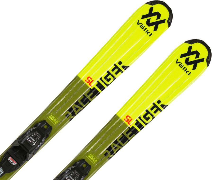 Volkl Racetiger Jr. yellow + vázání  7.0 VMotion Jr. R 140 - obrázek 1