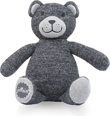 JOLLEIN Pletený medvídek Natural knit bear – Anthracite - obrázek 1
