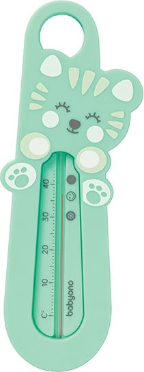 Teploměr do vaničky Baby Ono zelená kočička - obrázek 1