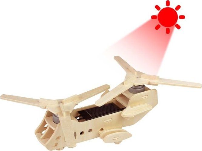 ROBOTIME 3D puzzle Vojenský vrtulník CH47 solární - obrázek 1