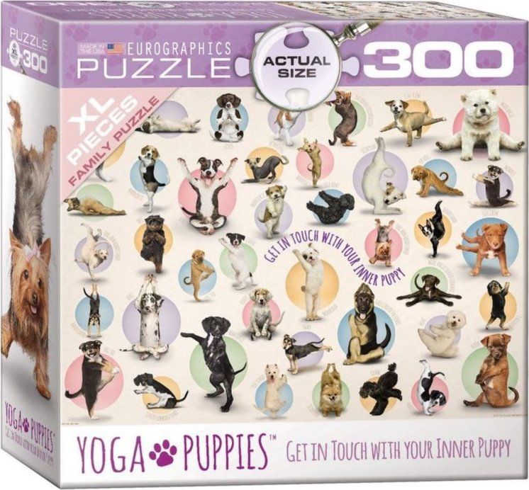 EUROGRAPHICS Puzzle Jóga se štěňátky XL 300 dílků - obrázek 2