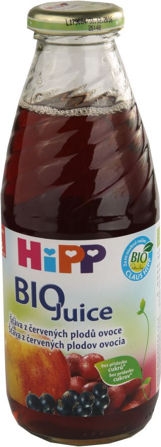 HiPP ŠŤÁVA BIO z červ. plodů ovoce 500ml - obrázek 1