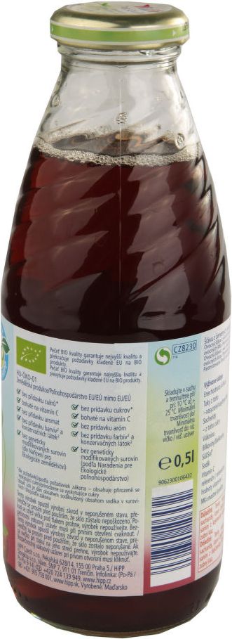 HiPP ŠŤÁVA BIO z červ. plodů ovoce 500ml - obrázek 2