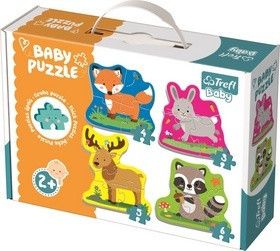 Baby puzzle Zvířata v lese 4v1 - obrázek 1