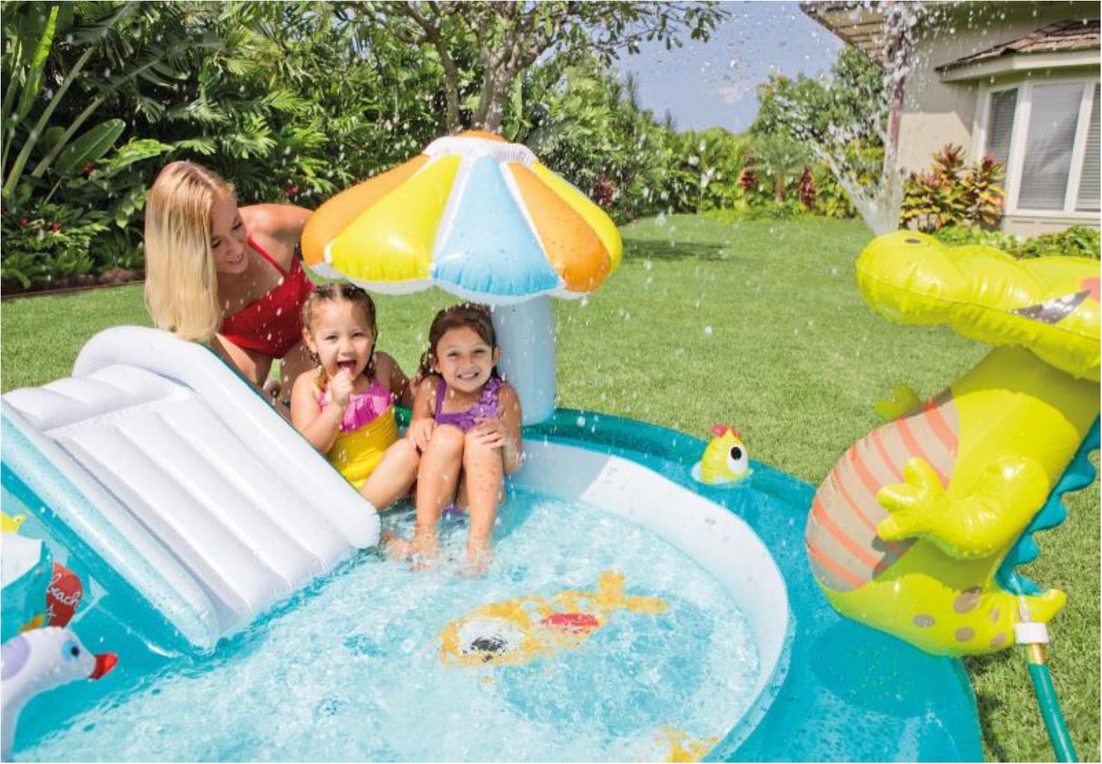 INTEX 57129 Hrací centrum s krokodýlem 203x173x89 cm - obrázek 4