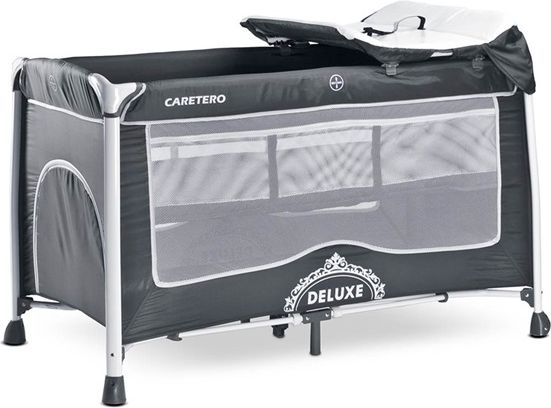 Cestovní postýlka CARETERO DELUXE Graphite - obrázek 1