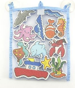 Teddies Vodolepky Moje první zvířátka oceán pěnová sada se síťkou 12ks v krabici 19x27x5cm MP - obrázek 4