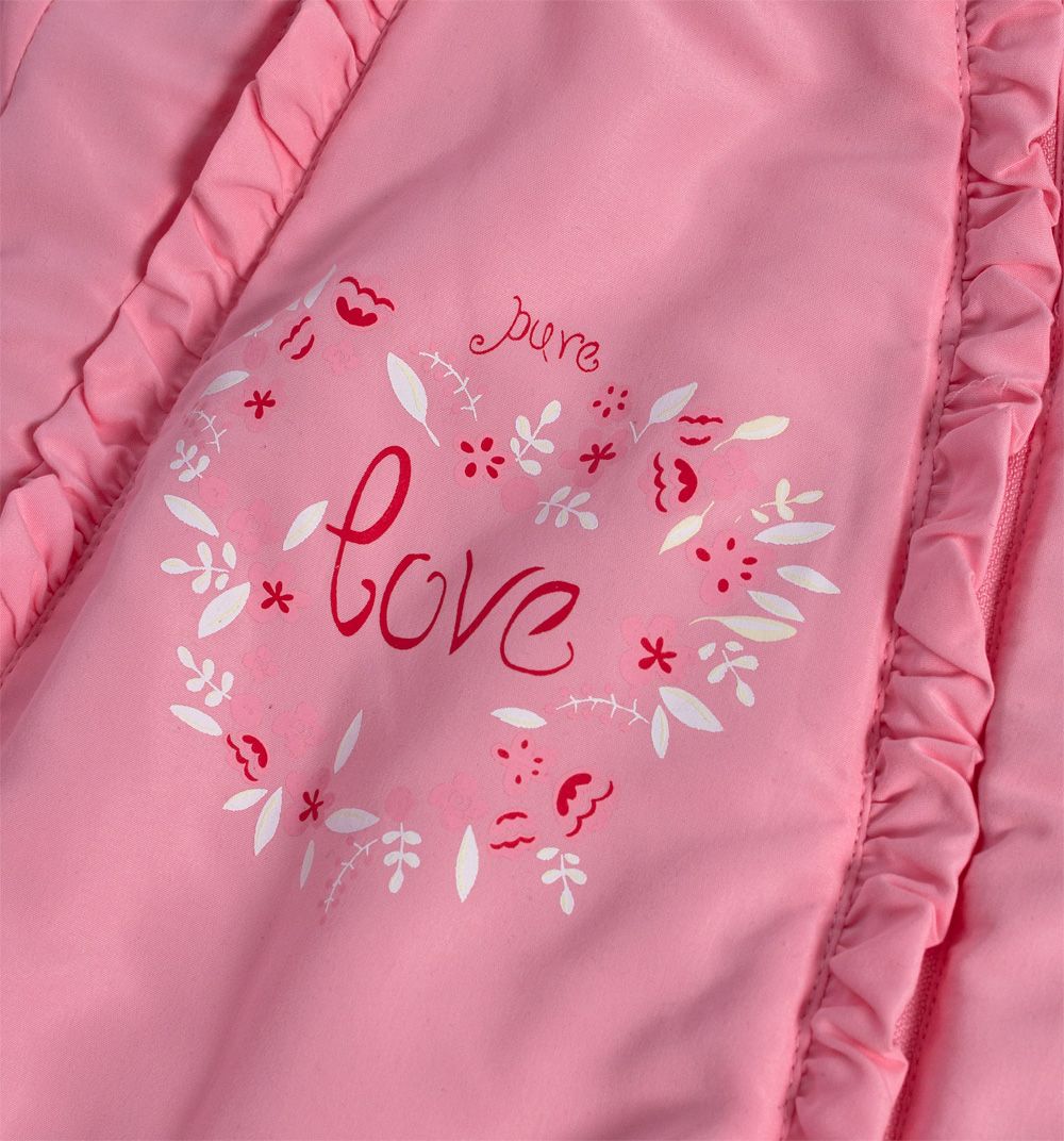Kojenecká zimní kombinéza KNOT SO BAD LOVE růžová Velikost: 68 - obrázek 4